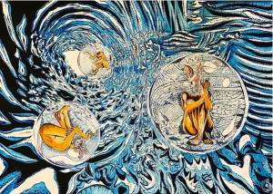 Katya Kan, spacetime, 2020, watercolor on paper, 29 x 42 cm